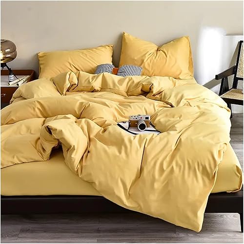 Bedding Sets Solid Colour Duvet Cover Set Single Bed Double Bed Queen Size Duvet Cover Set Soft Comfort Set 3pcs4pcs,Bedding Set