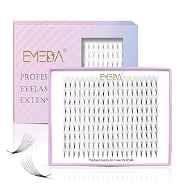 EMEDA 180 Fans Premade Fans Eyelash Extensions Thin Base 10D Stable D Curl Pointy Base Premade Lash Extensions Fans Pre Fanned Volume Lash Extensions (10D 0.07 D 10mm)