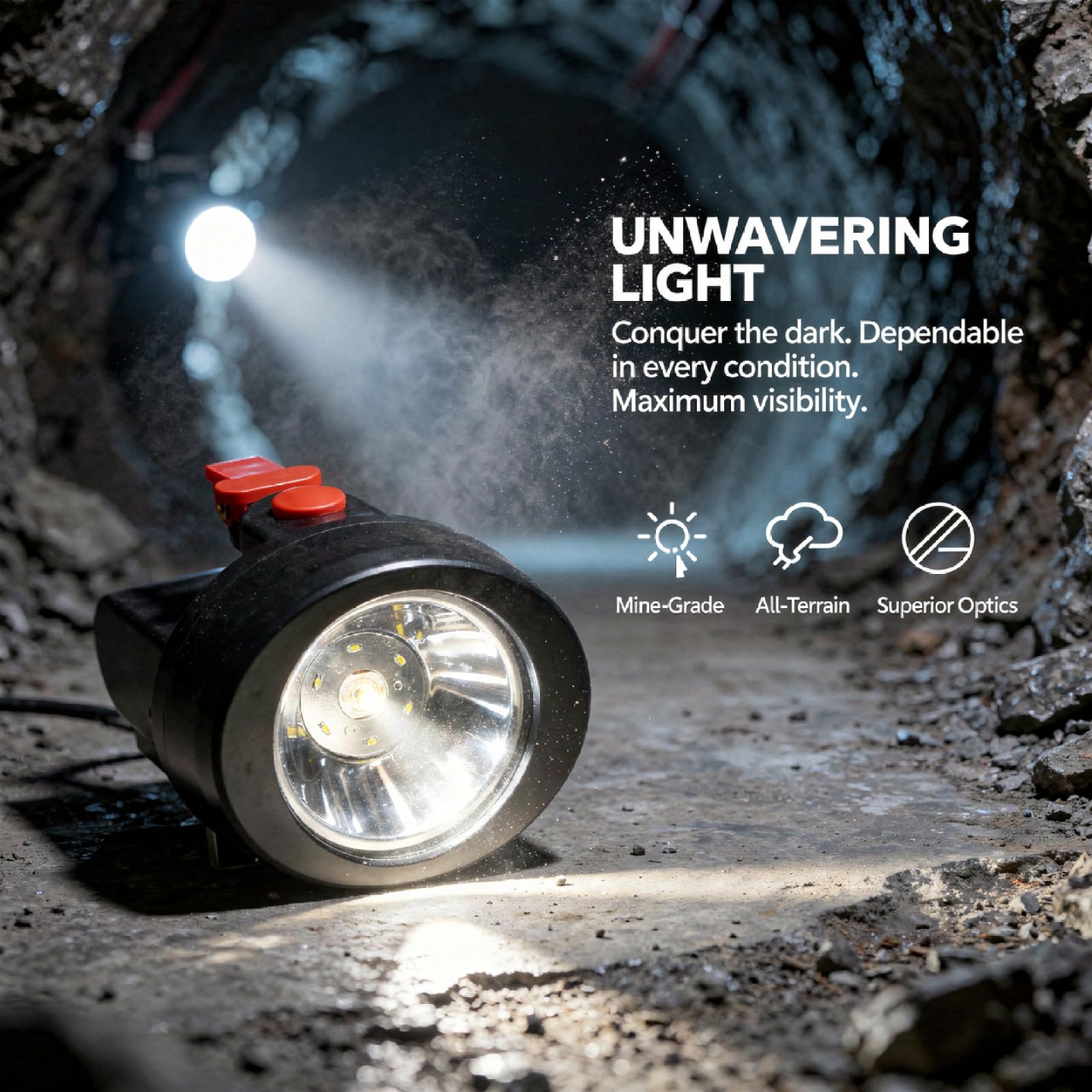 KL2.5LM KL2.8LM - Linterna frontal LED recargable, batería de 3200 mAh, luces principales y auxiliares, faro de minero de plástico, compacto 2.4 x 2.4 x 2.8 pulgadas / 6 x 6 x 7 cm, para