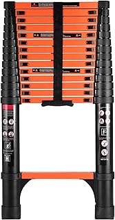Telescoping Ladder, 16.5 FT Aluminum Telescopic Ladder, Portable Extension Folding Ladder, Multi-Purpose Compact Ladder for Household Or Outdoor Work, 330lbs Max Capacity
