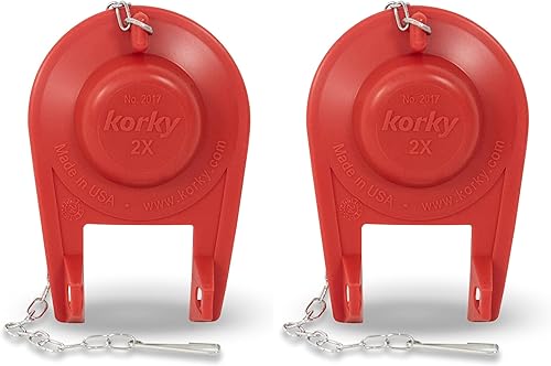 Miniatura 8 de Korky 2017BP 2017 - Aleta para inodoro, 1 unidad (paquete de 1), color rojo