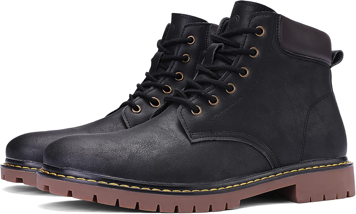 EYUSHIJIA Men's Outdoor Waterproof Snow Boots Hiking Shoes 9 Black-08