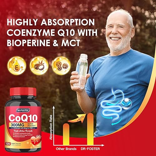 Miniatura 4 de CoQ10 300mg con PQQ y Shilajit - Potente antioxidante para la salud del corazón y el cerebro y la producción de energía - Alta absorción con
