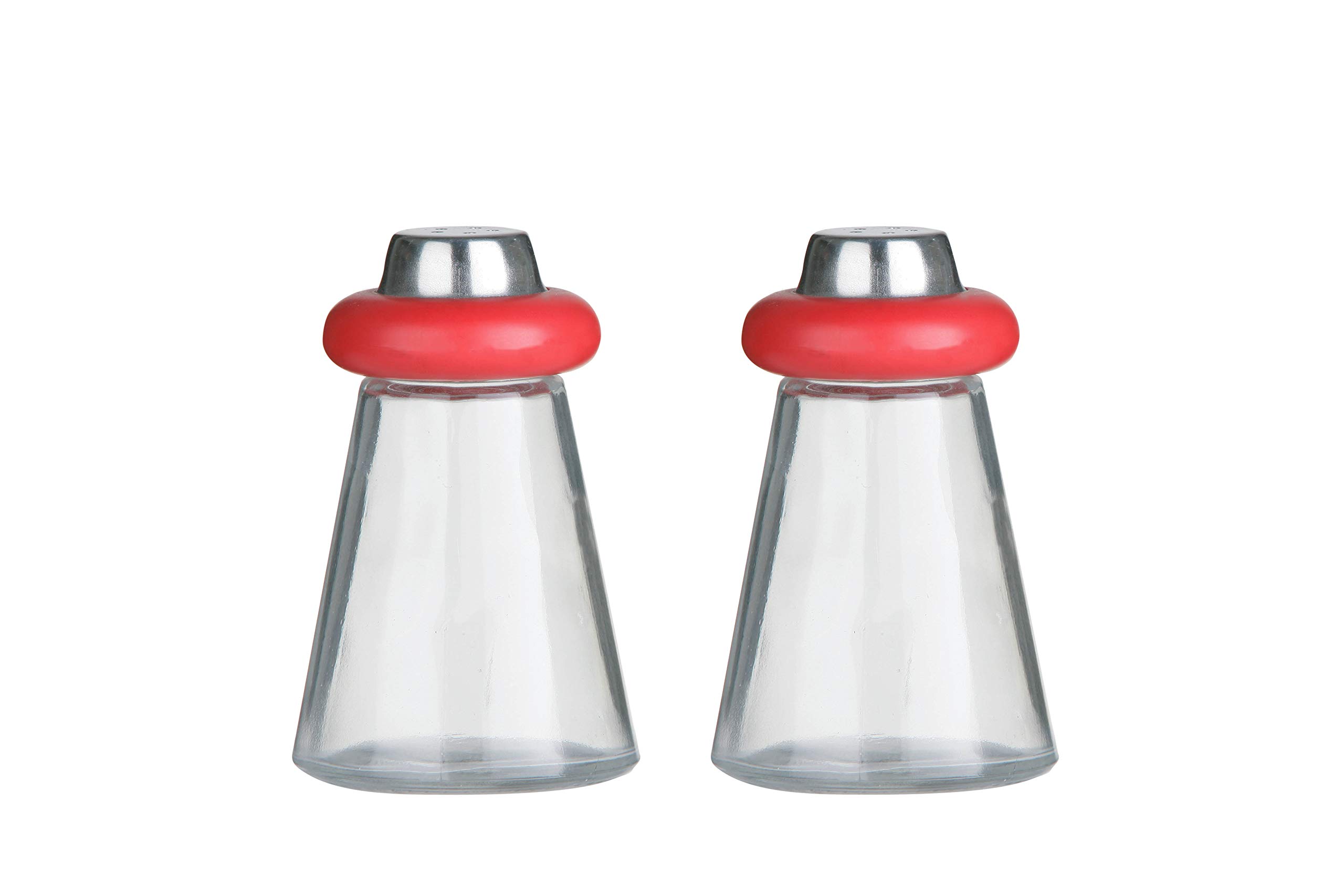Orsina Salt & Pepper Shakers - Glass/Plastic - Clear