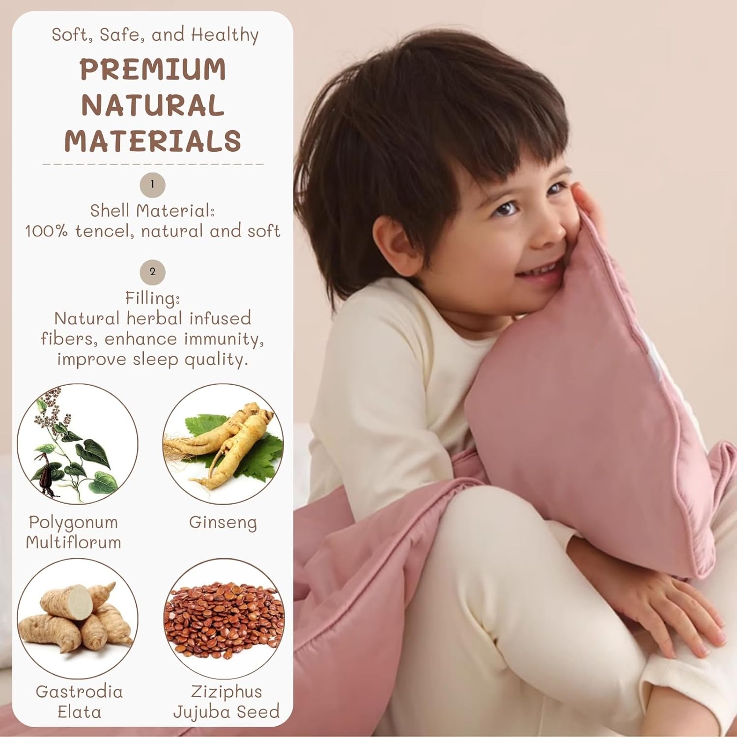 PROMEED Baby Belly Blanket for Sleep Aid with Natural Herbs - Protects Baby from Tummy Chills - Soft Tencel Sleep Blanket for All Seasons, 47"(L) x16(W), Pink