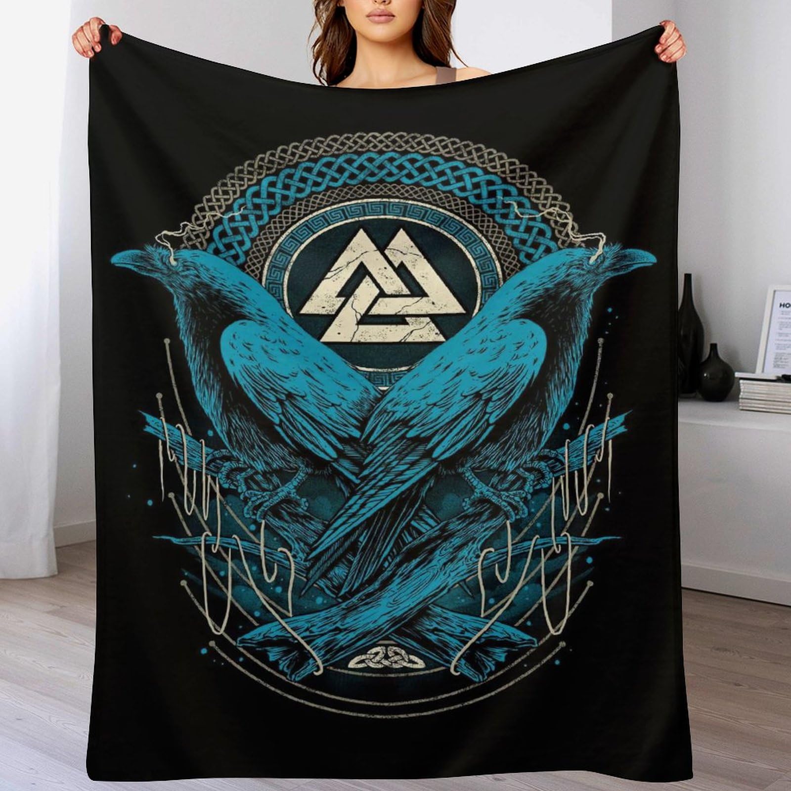 Couverture en flannel douce polaire Viking Myth pour stopper le froid sur votre lit