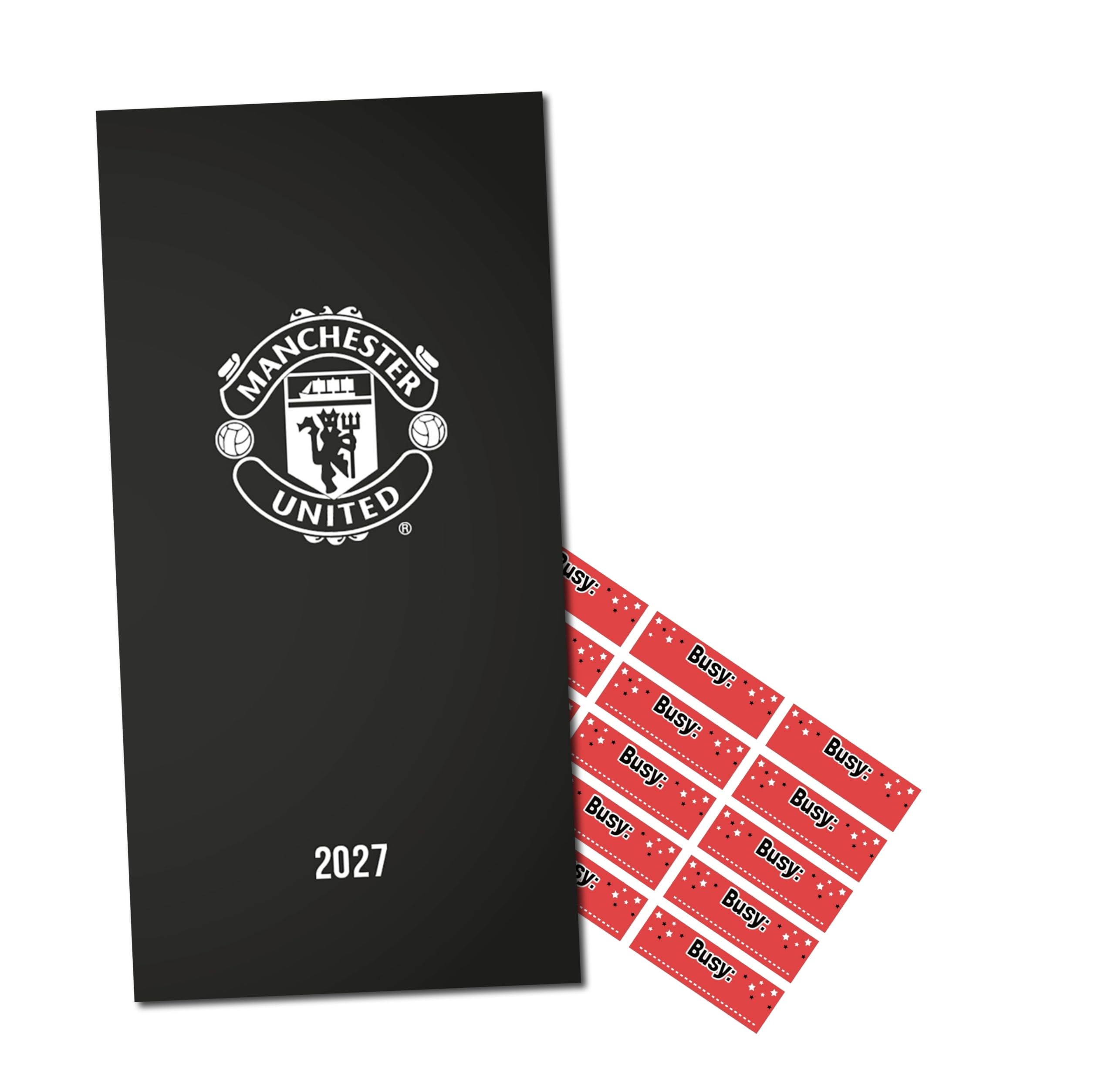 Manchester United FC 2027 Pocket Diary | Official Man Utd Diary | Slim Weekly Planner & Organiser | Red Devils Gift for Football Fans | with FREE stickers