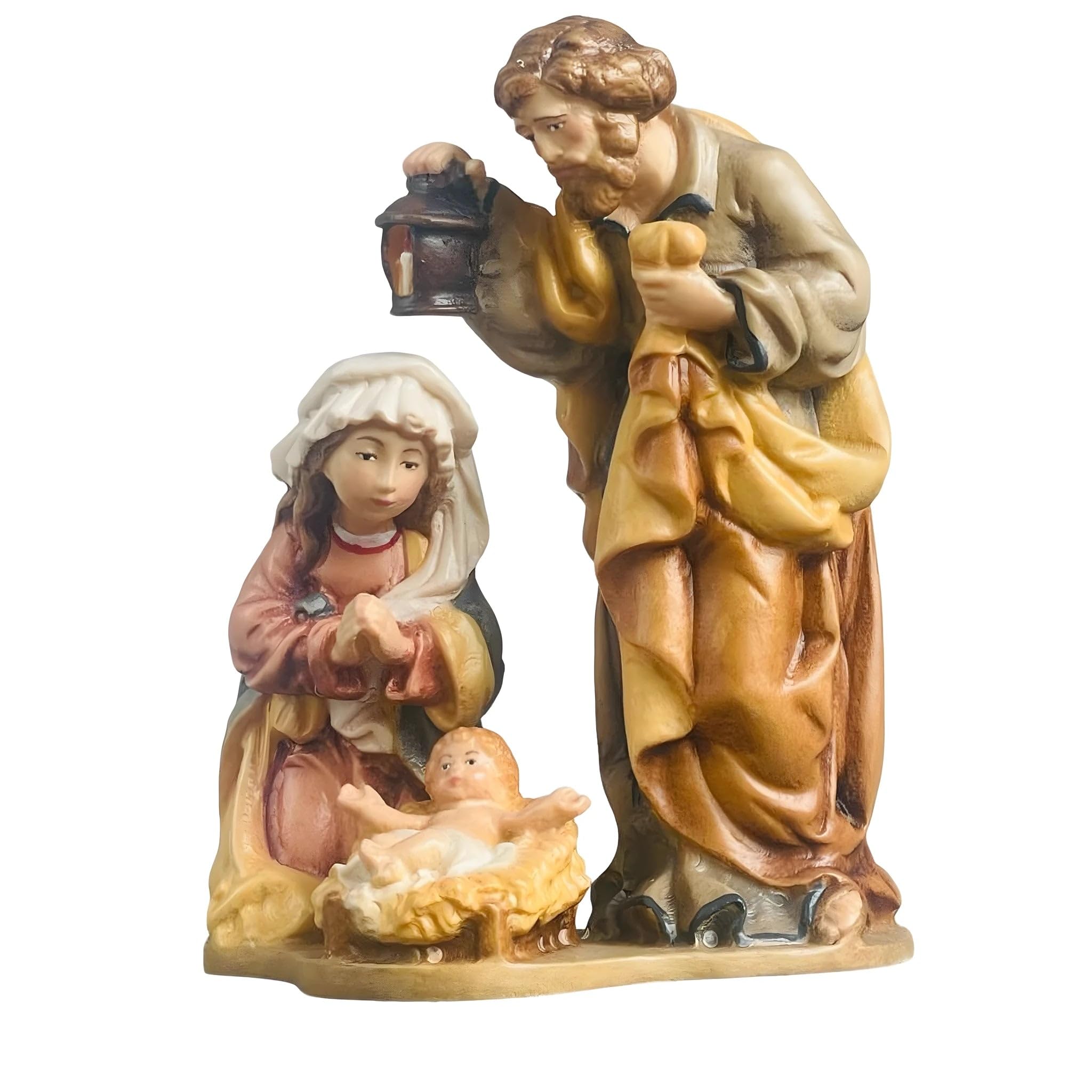 Wooden Holy Family Nativity - Colored Maple by Dolfi