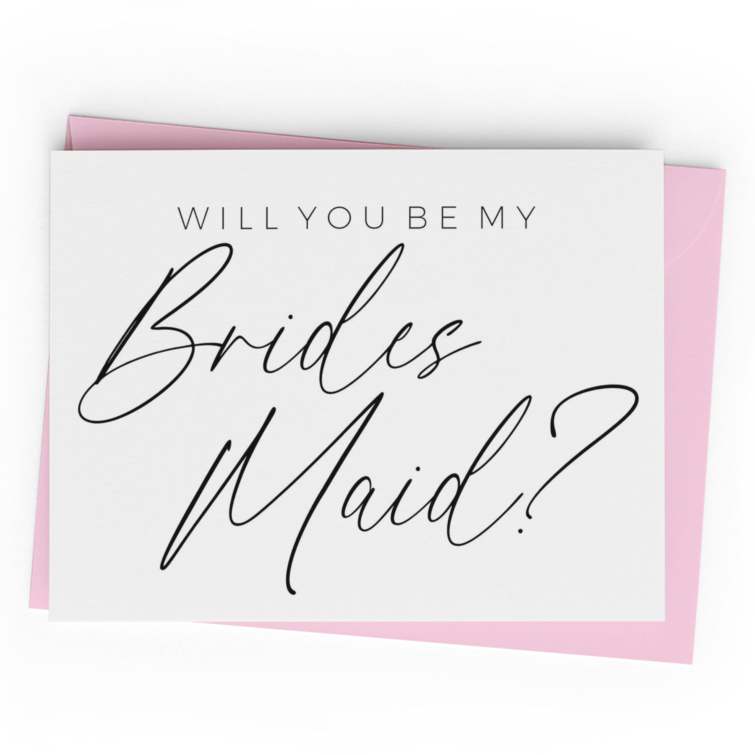 Will You Be My Bridesmaid Card. Will You Be My Maid Of Honor Card. Will You Be My Matron Of Honor Card. (BRIDESMAID, ONE CARD)