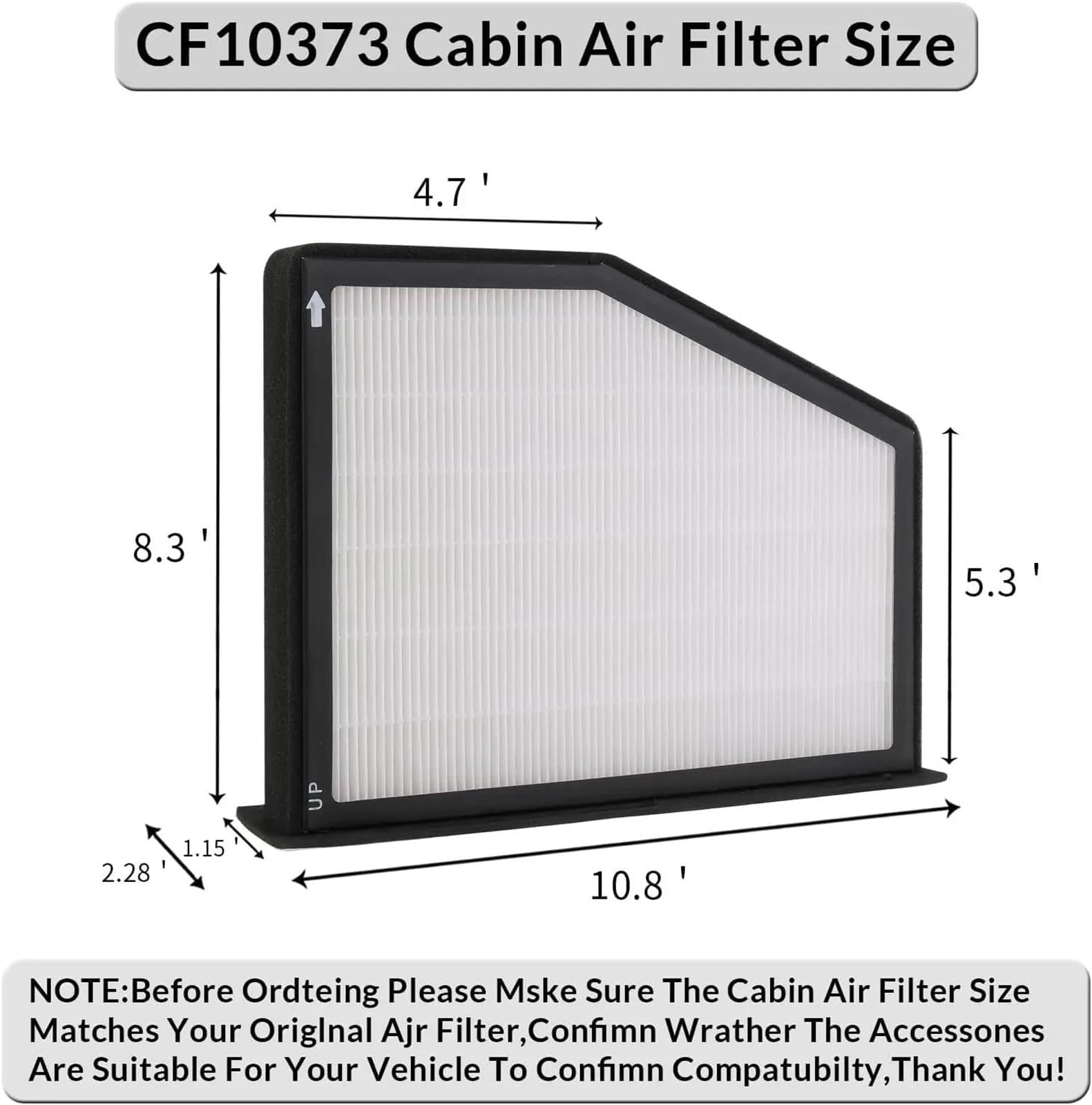 Filtro de Aire de habitáculo de carbón Activado para TT A3 Q3 CF10373, Rejilla de Filtro de Aire Acondicionado con Filtro de Aire Acondicionado de carbón Activado