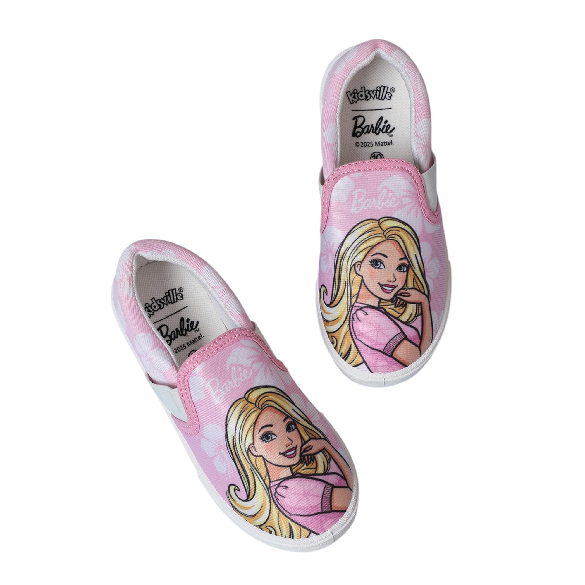 Officia Barbie Printed Canvas Shoes for Kids Girls