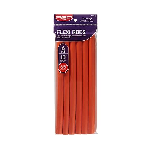 Red by Kiss Flexi Rods - Rizador de pelo sin calor para rizos glamorosos de los años 90, ondas de playa, antideslizantes, estilizador de sueño (7