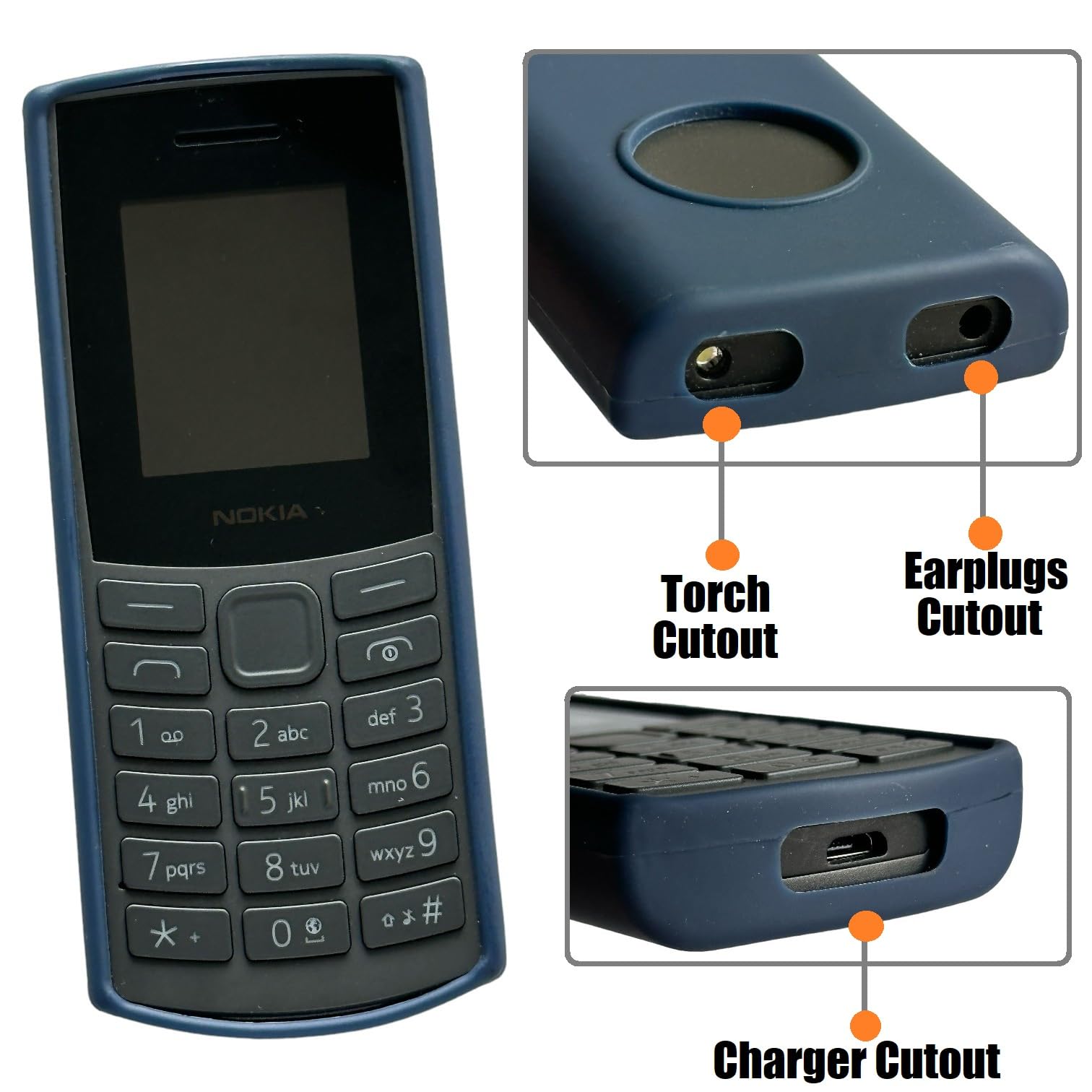 ZAOMA Back Cover Compatible for Nokia 106 4G 2023 Model No