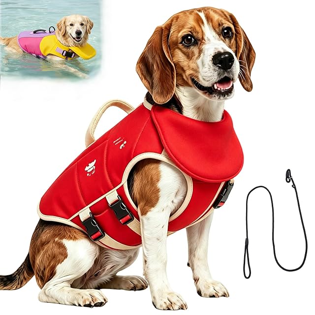 Chaleco Salvavidas para Perros con Soporte para la Barbilla