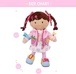 June Garden 15.5" Dressy Friends Daisy - Educational Stuffed Plush Doll for Kids and Toddlers 2 Years and Up - Montessori Buckle Soft Toy
