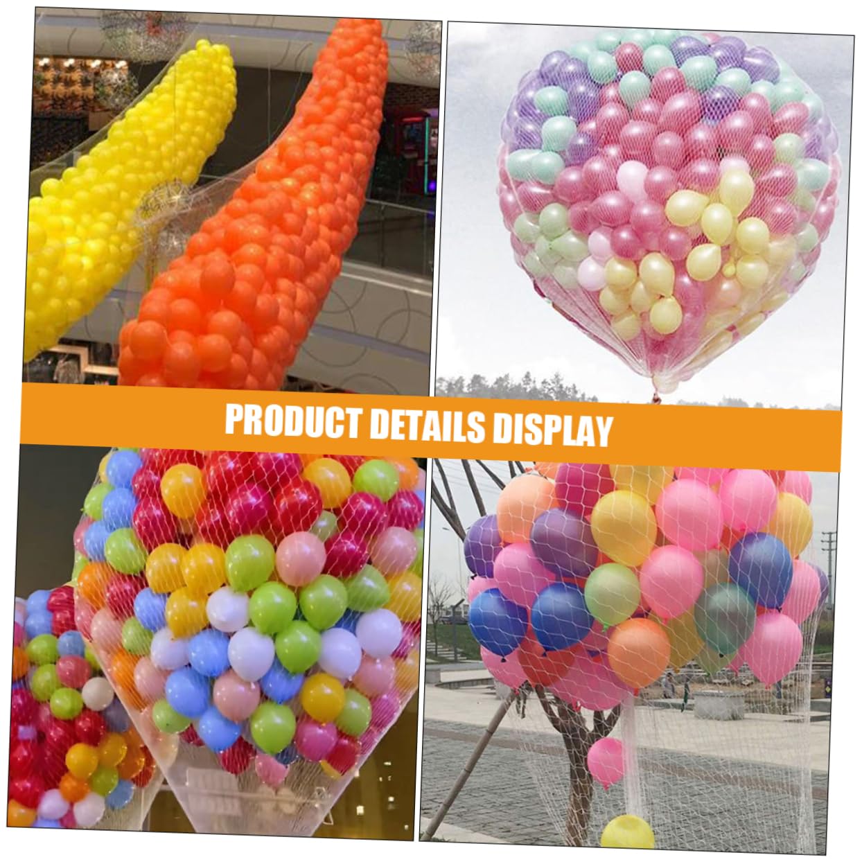 Red para Soltar Globos de Pp, 2 Juegos, Uso Sencillo