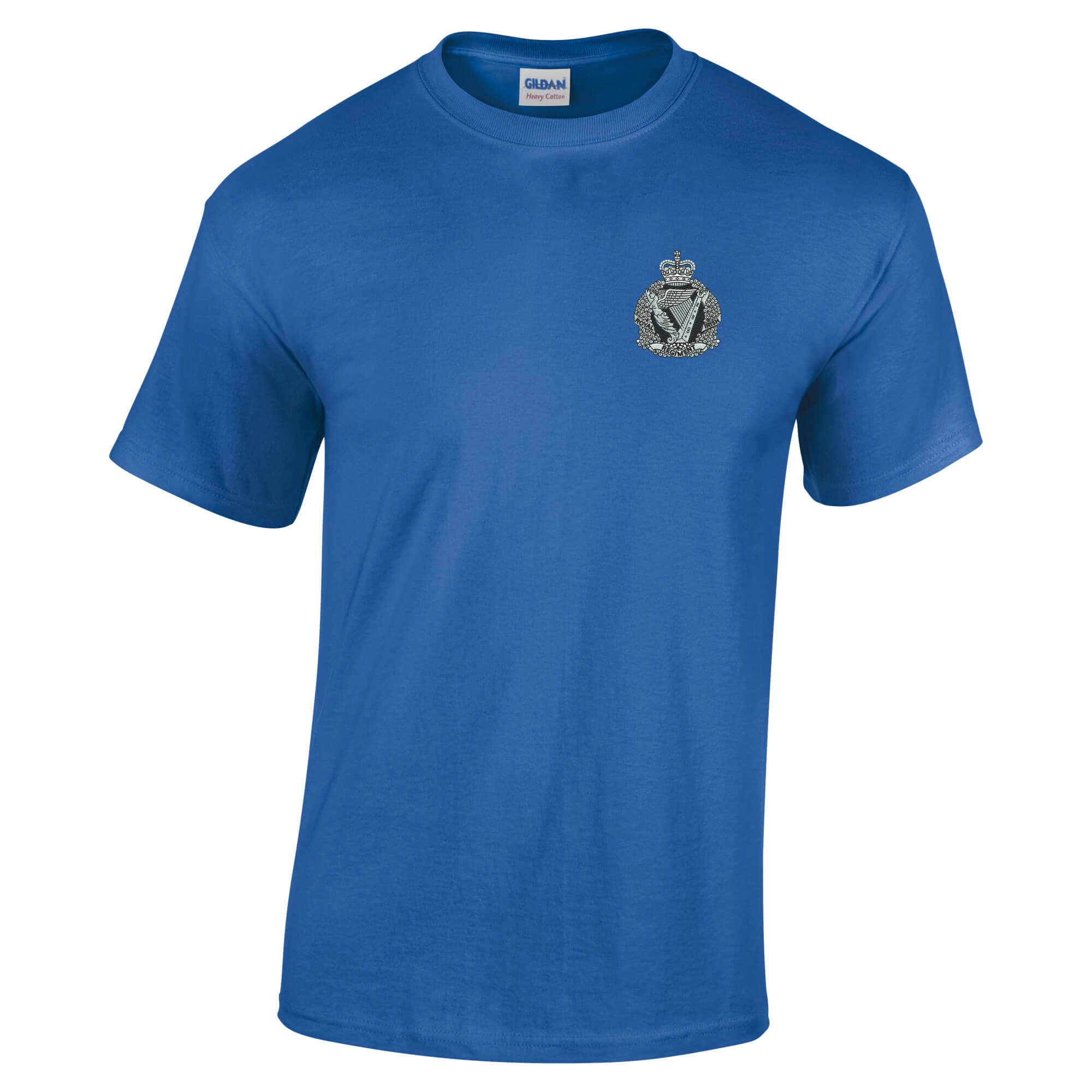 Pineapple Joe's Men's Royal Blue Royal Irish Regit Embroidered T-Shirt - Small