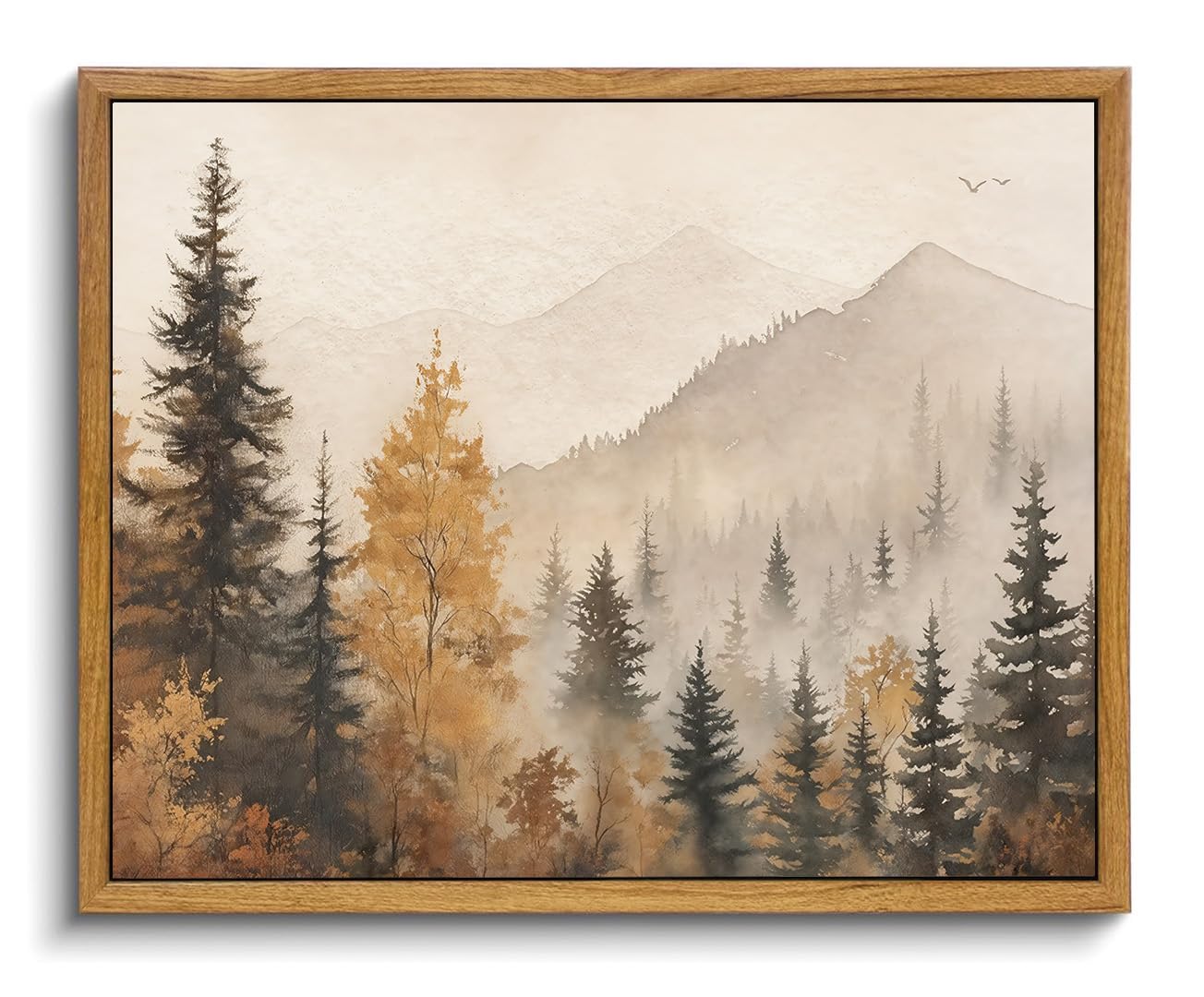 OIQArtOIQ Framed Canvas Wall Art,Vintage Decor,Landscape Nature Country Wildflower Paintings Farmhouse Pictures Modern Artwork Rustic Fall Flower Prints Cottagecore Office Living Room Bedroom Bathroom — view 25