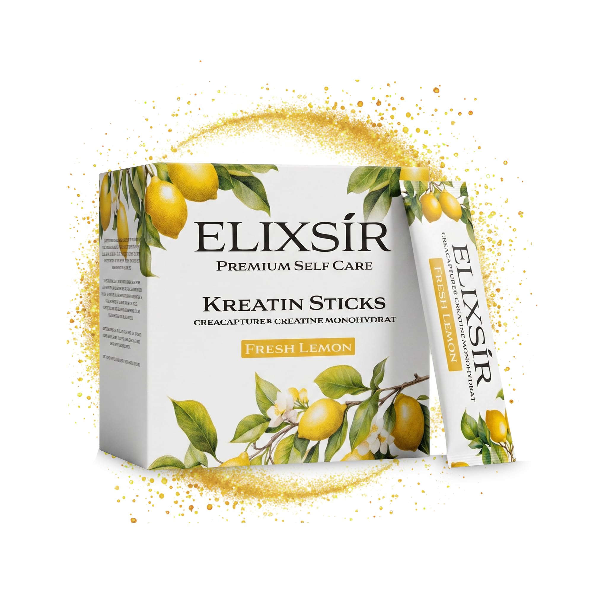 Kreatin Sticks Fresh Lemon | CreaCapture® Kreatin-Monohydrat