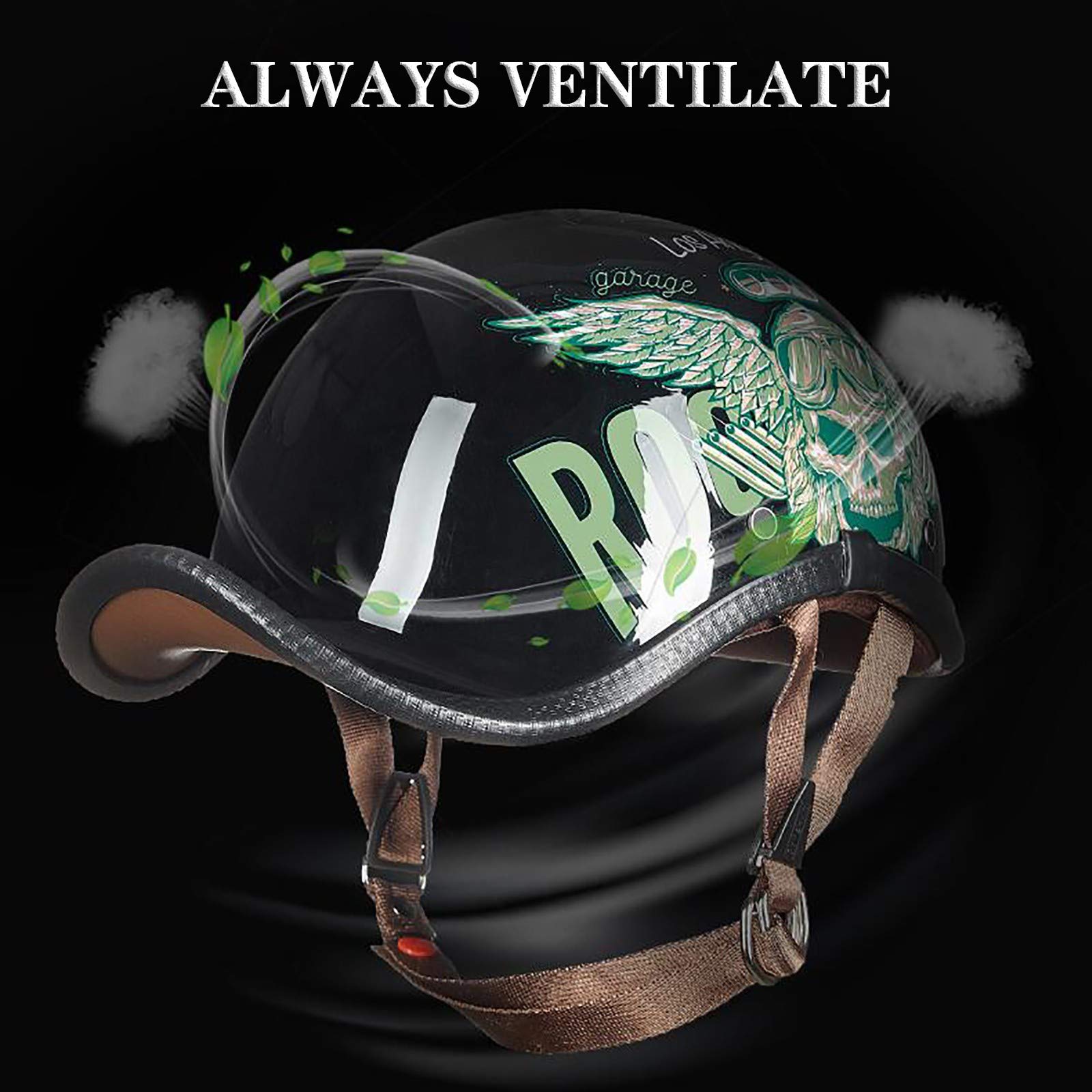 Motorhelmen Brain-Cap · Halfschaal Jethelm Scooterhelm
