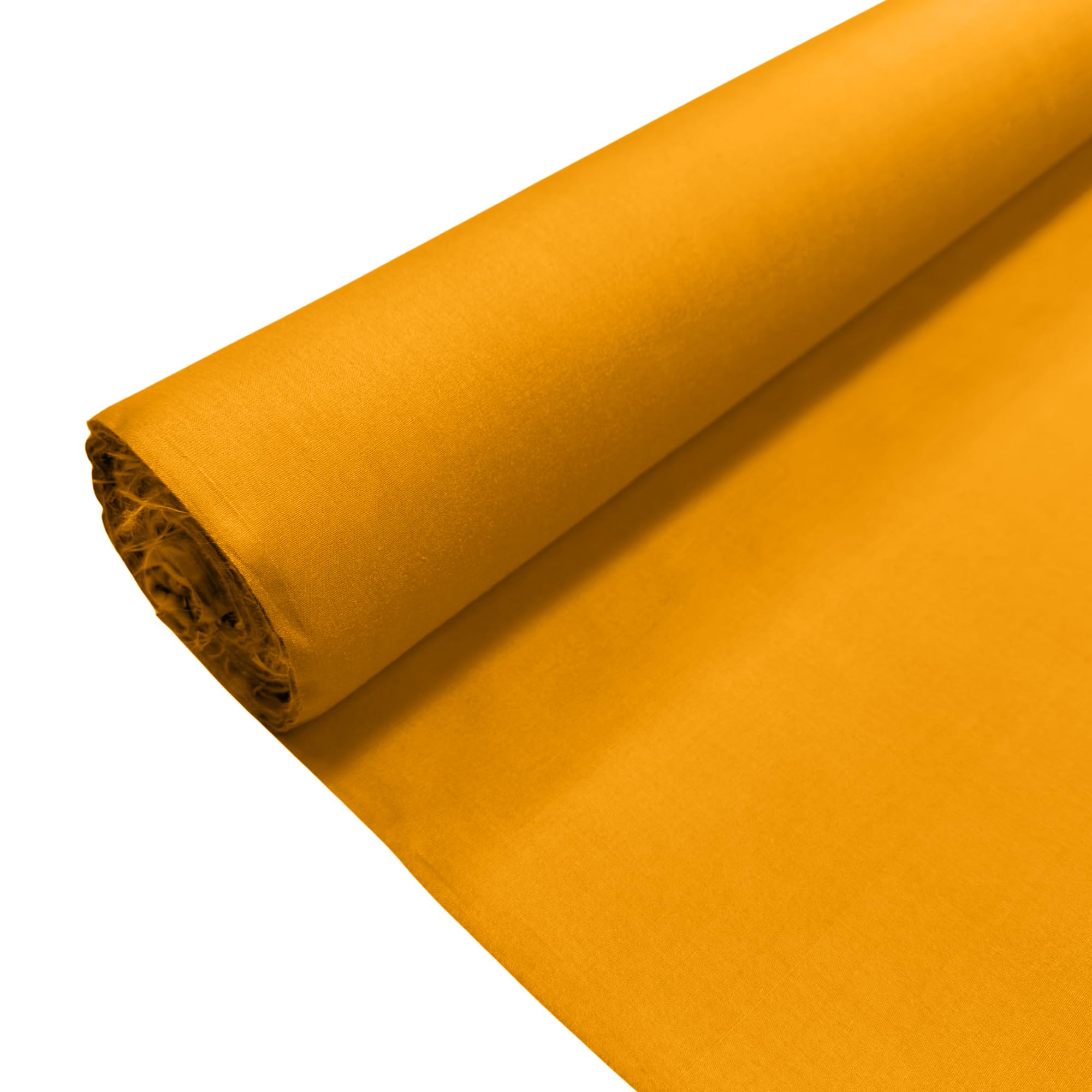 Pumpkin Plain Polycotton Fabric Dress Craft Poly Cotton Material | 1 Metre (100cm x 112cm) | Soft Poly Cotton for Sewing, Dressmaking, Crafts, Bunting & Lining — image 1