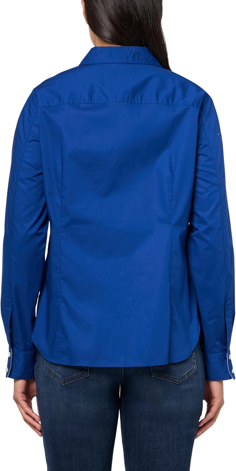Nautica Womens Button Front Long Sleeve Roll Tab Shirt - Image 2