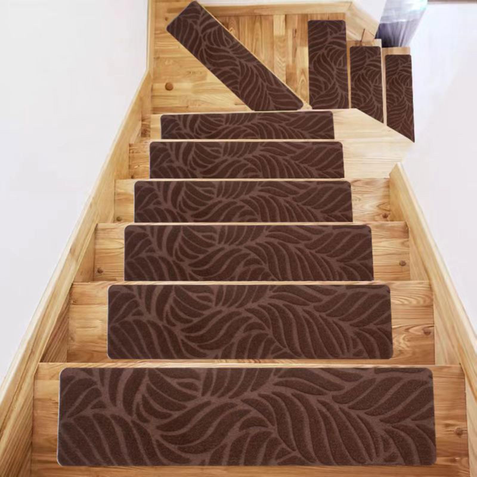 Alfombrillas antideslizantes para escaleras de interior lavables autoadhesivas
