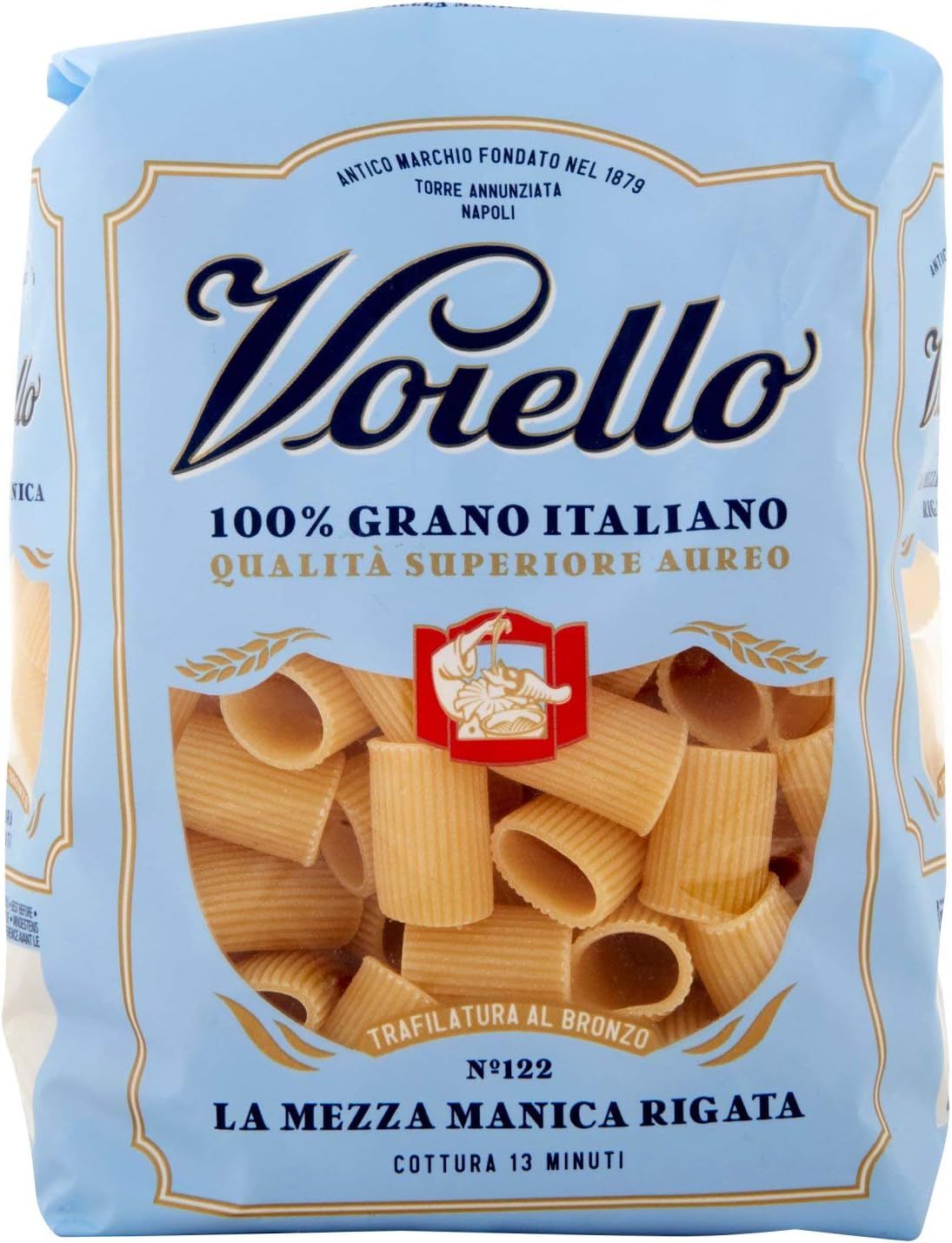 Pasta voiello n.122 mezze maniche rigate gr.500 (1000021698)
