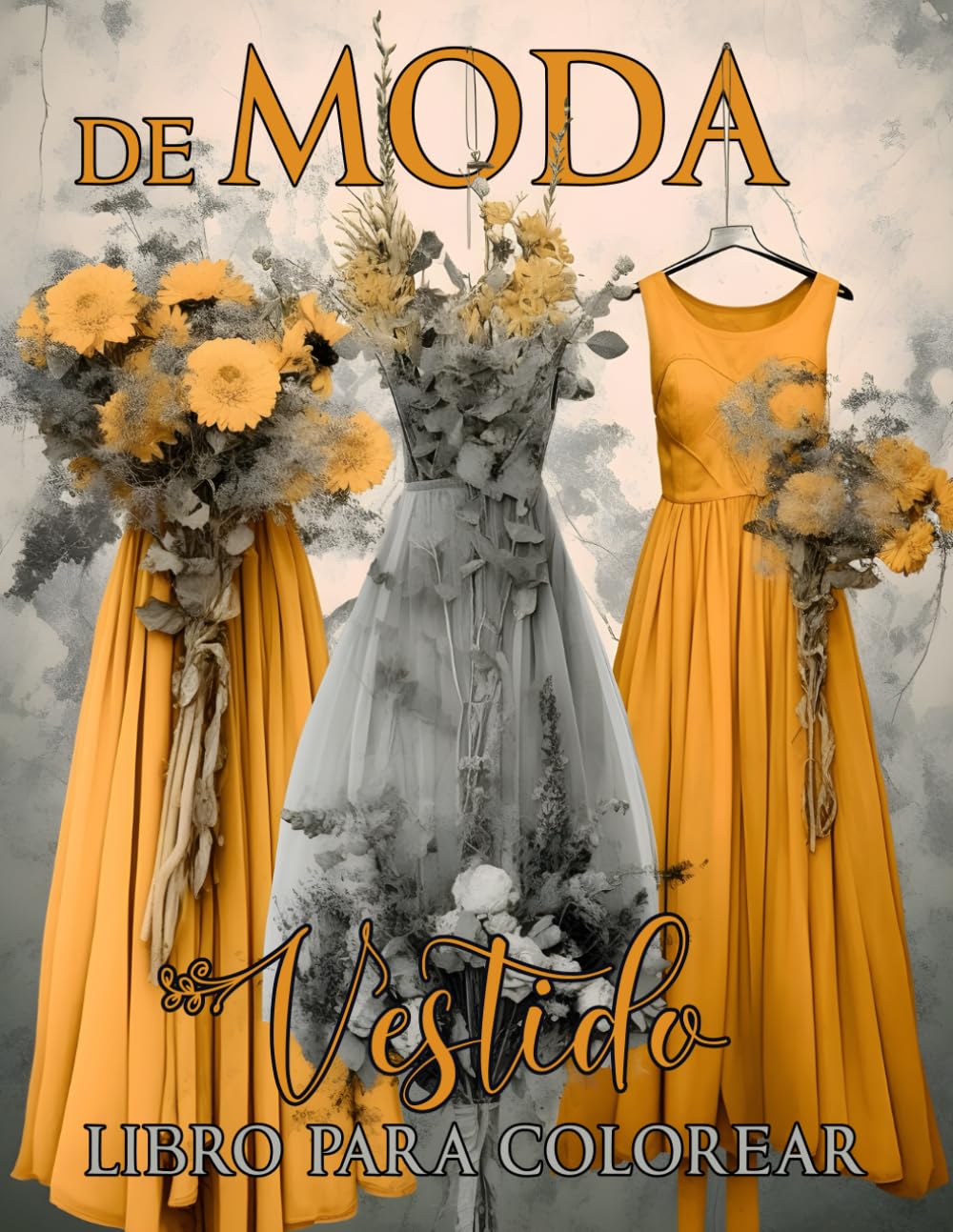 Momo DadaLibro para colorear vestido de moda: 70 imágenes de fashion de alta calidad, rostros maquillados y dibujos de mosaico para niñas a partir de los 8 años.