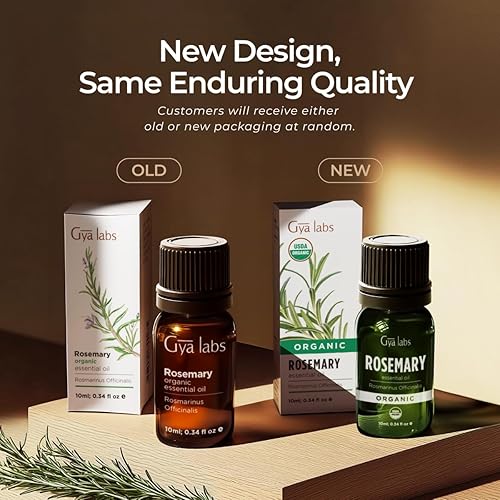 Miniatura 7 de Gya Labs Aceite esencial de romero orgánico certificado por USDA para cabello y cuero cabelludo, aceite de romero natural 100% puro orgánico para