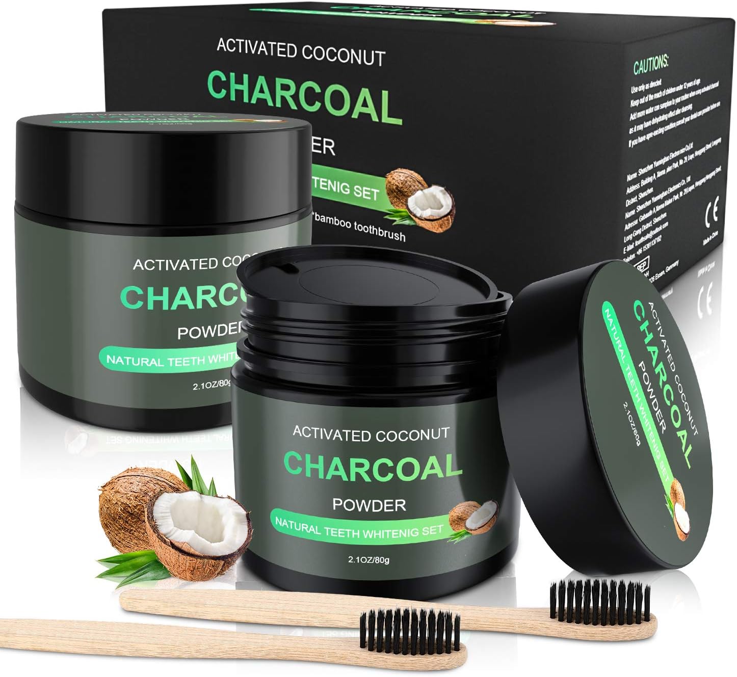 carbone attivo per l'obiettivo dei denti