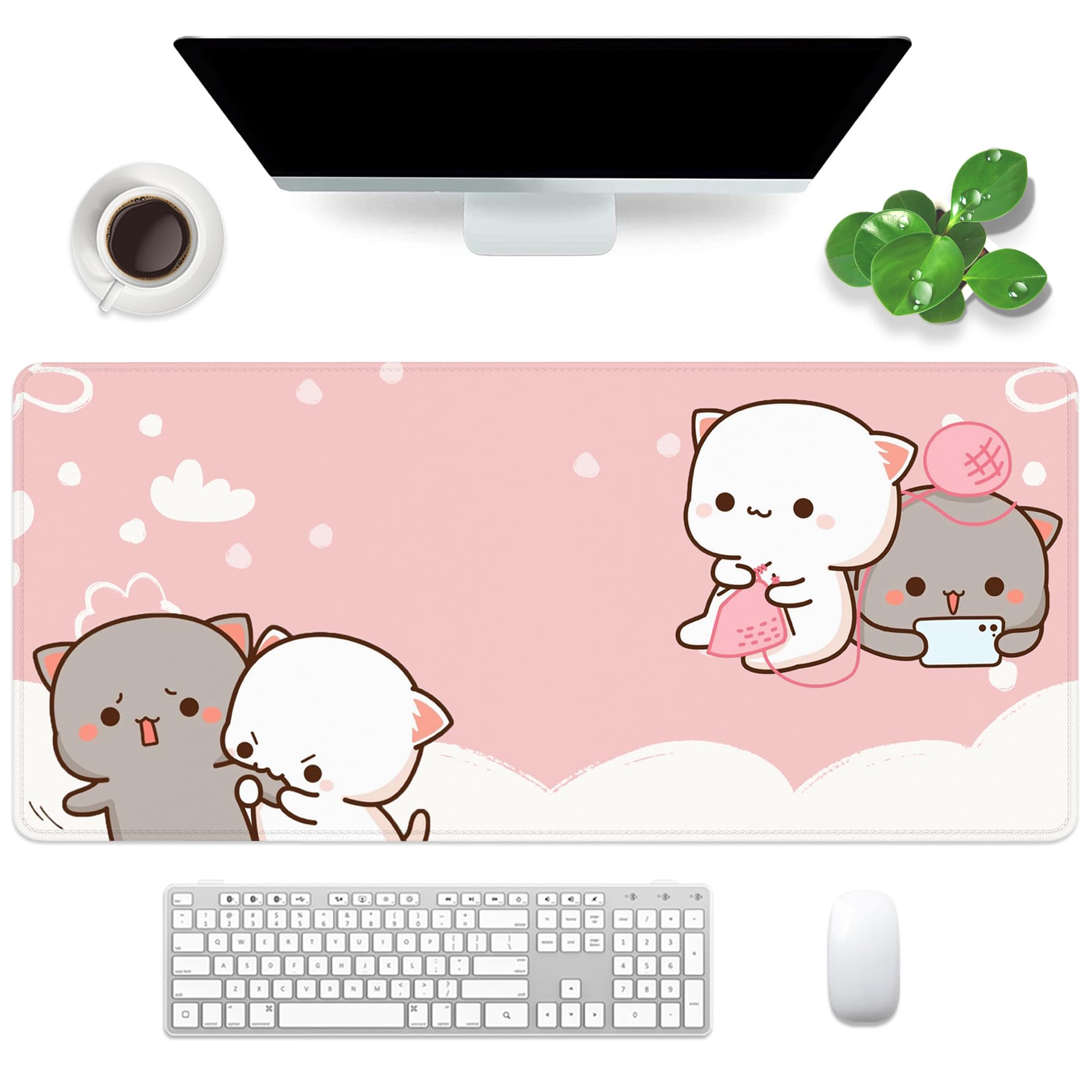 Pink Large Gaming Mouse Pad
