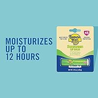 Vista 2 de Banana Boat Bálsamo labial SPF con aloe vera y vitamina E, 0.15 onzas Beach Essentials, protector solar hidratante para labios SPF 45, protector