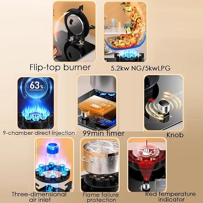 Estufa de Gas 1 Puesto 33x43 cm De Piso miniatura 3