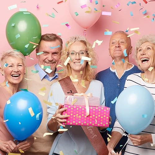 Miniatura 263 de CIEHER Juego de corona de cumpleaños 50 + banda de 50 y fabulosa banda + pin de perlas, tiara, regalos de 50, decoraciones para mujeres amigas