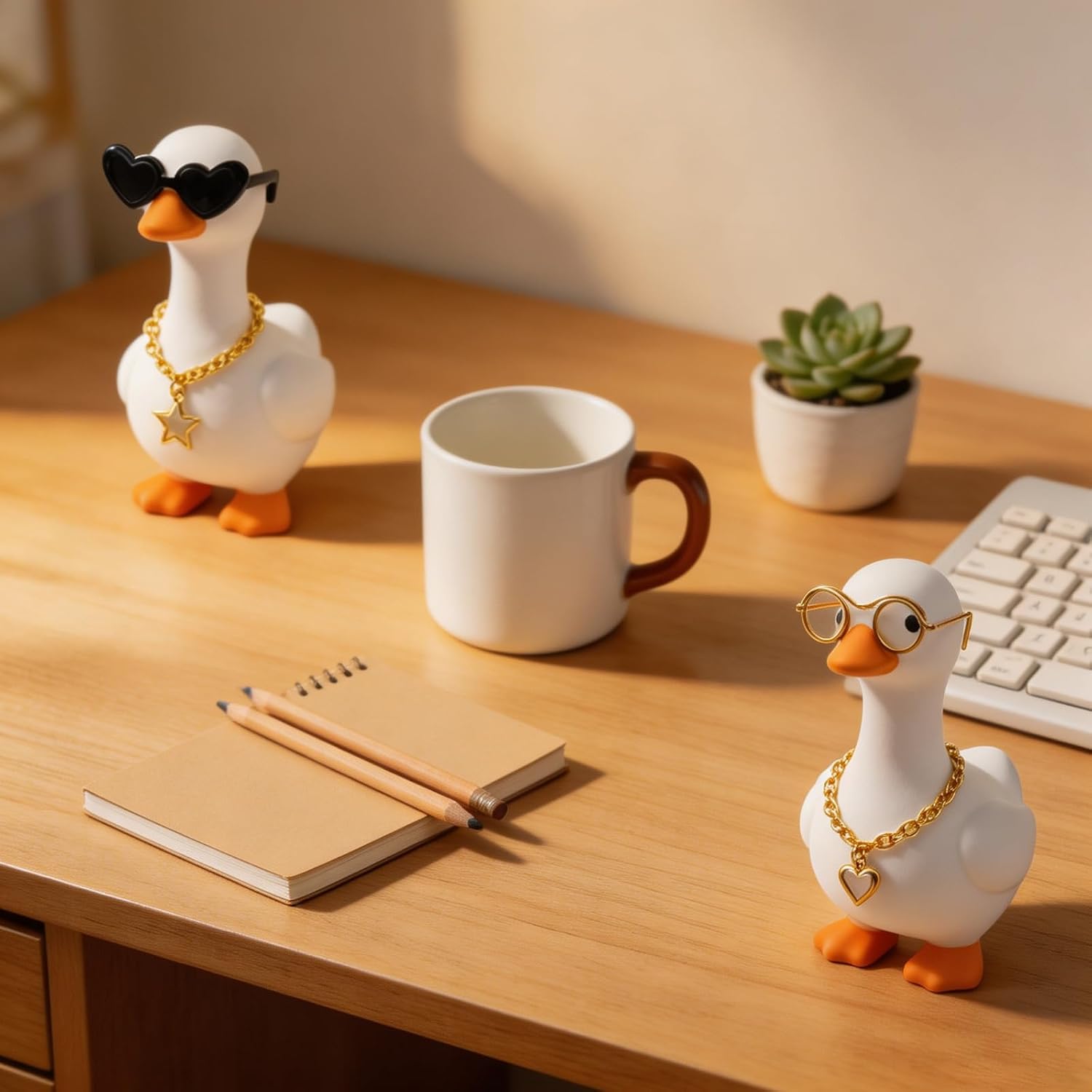 25Pcs 7 Inch Desk Goose Outfits Hawaiian Accessories for Summer image 3