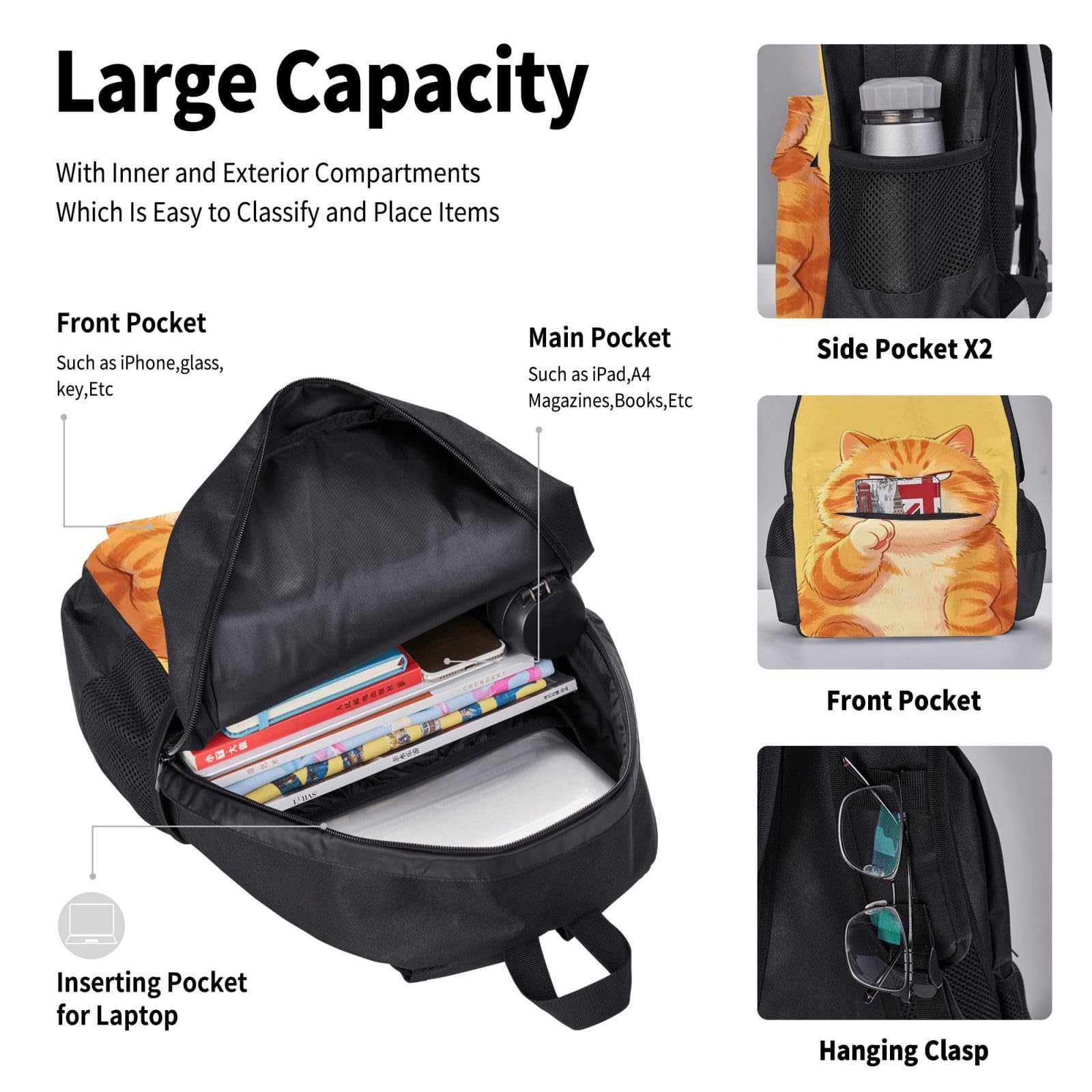 Set 3 in 1 borsa da viaggio per pendolari, borsa termica per il pranzo, borsa termica per il pranzo con custodia per computer portatile