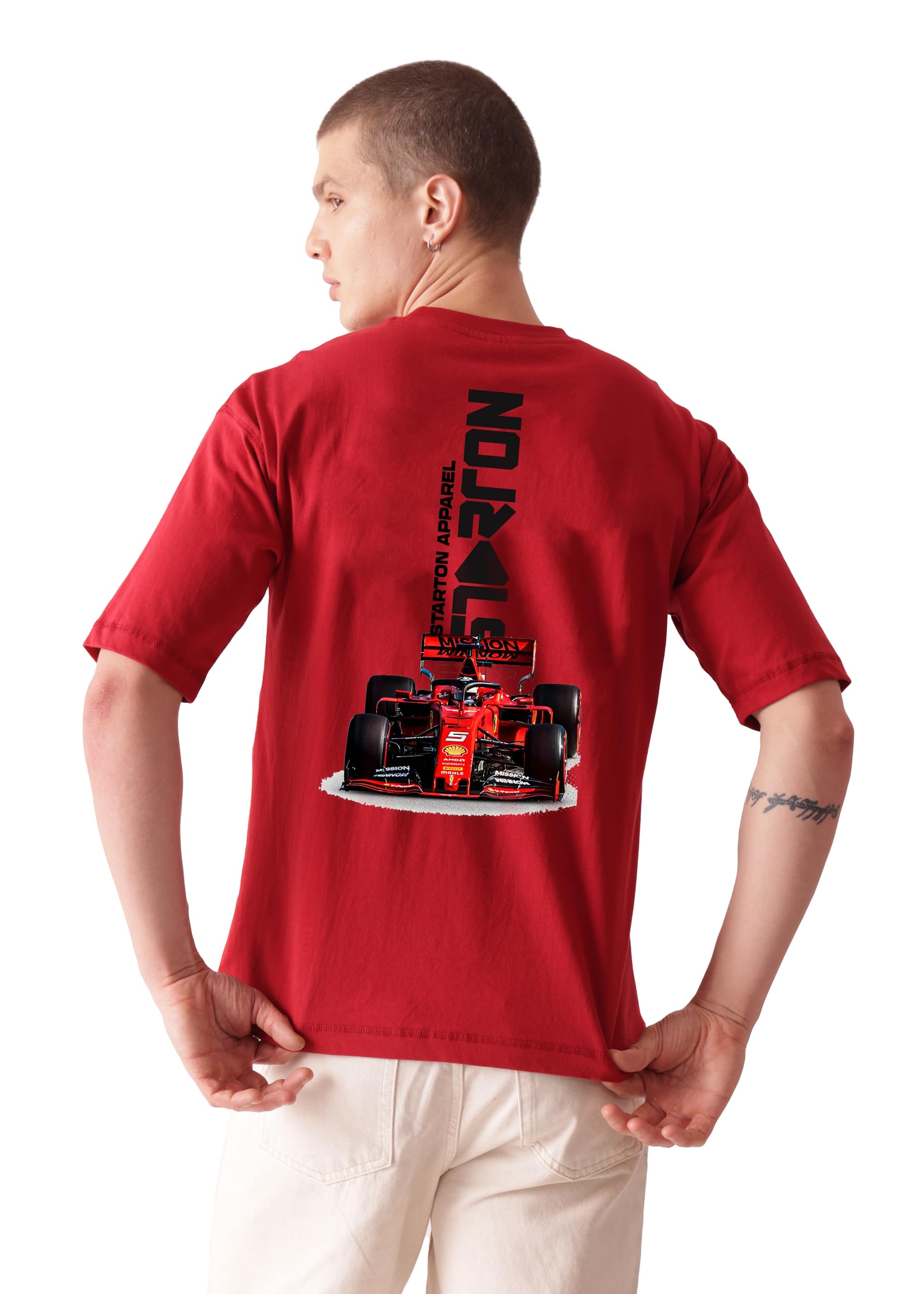 starton apparel Unisex Premium 100% Cotton Drop Shoulder Oversized T-Shirt for Men Women Super Racing Car Enthusiast Streetwear Graphic Printed-picture-34