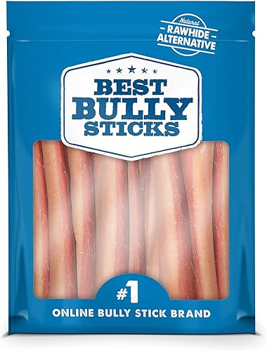 Miniatura 1 de Best Bully Sticks Palitos masticables jumbo de 12 pulgadas para perros grandes, 100% natural, carne de res alimentada con pasto, de un solo