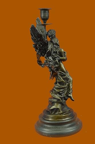 Miniatura 5 de Decoración de regalo Mármol Bronce Escultura Ángel Psique y Eros Estatua Figura Cupido
