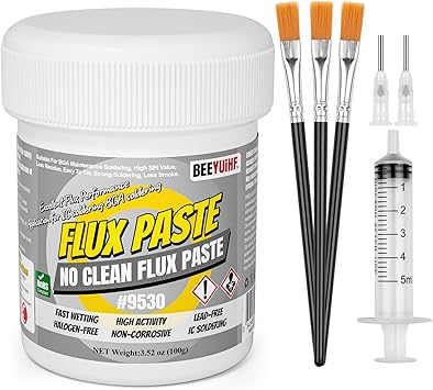 No-Clean Soldering Flux Paste, flux for Soldering, Solder Paste for Electronics PCB/IC/BGA/SMD Repairing 5.15oz/146g