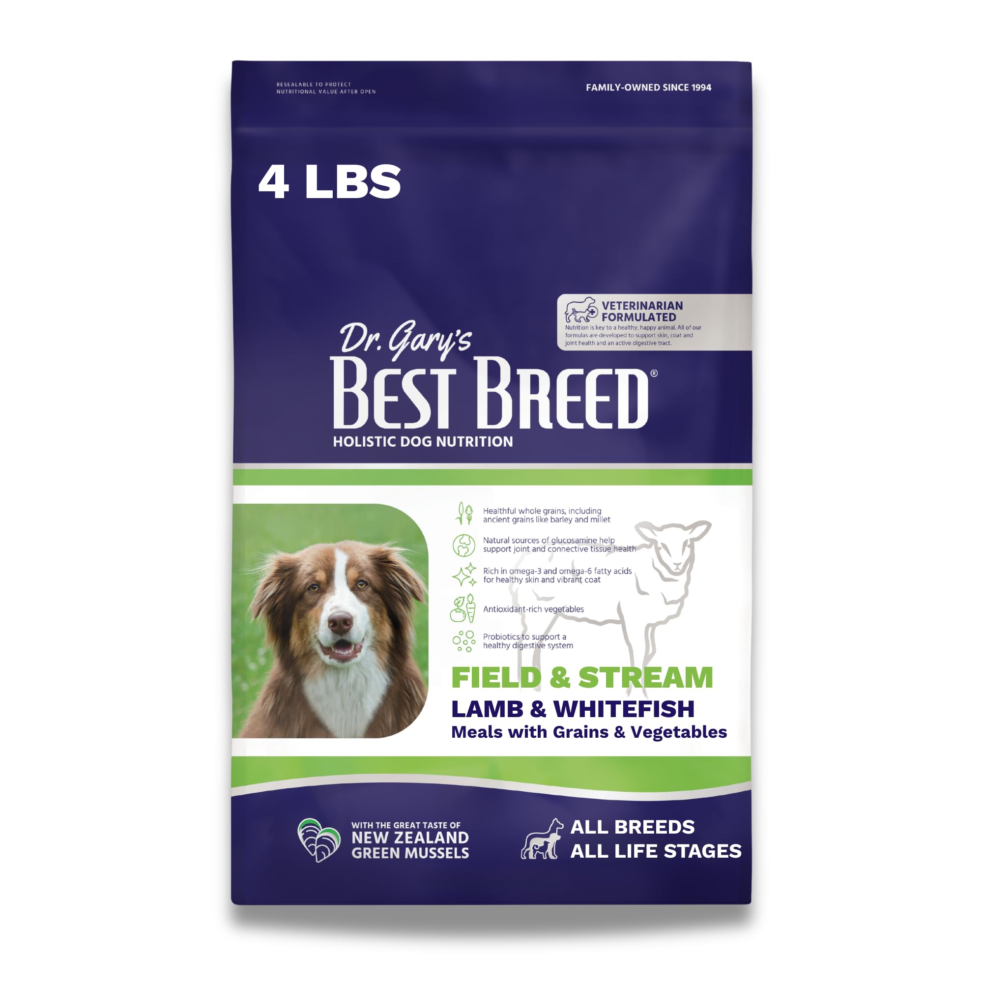 Dr. Garys Best Breed 531010 Lamb & Vegetables Canned Dog Food - 40 lbs