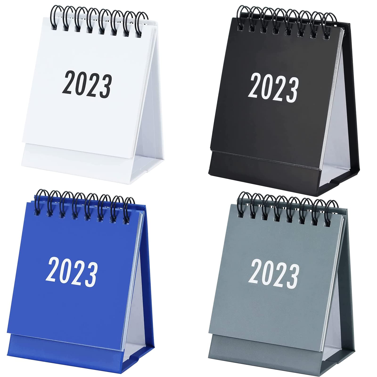4Pcs 2023 Mini Desk Calendar Small Desktop Calendar Standing Flip Calendar  2023 Calendar For Home Office