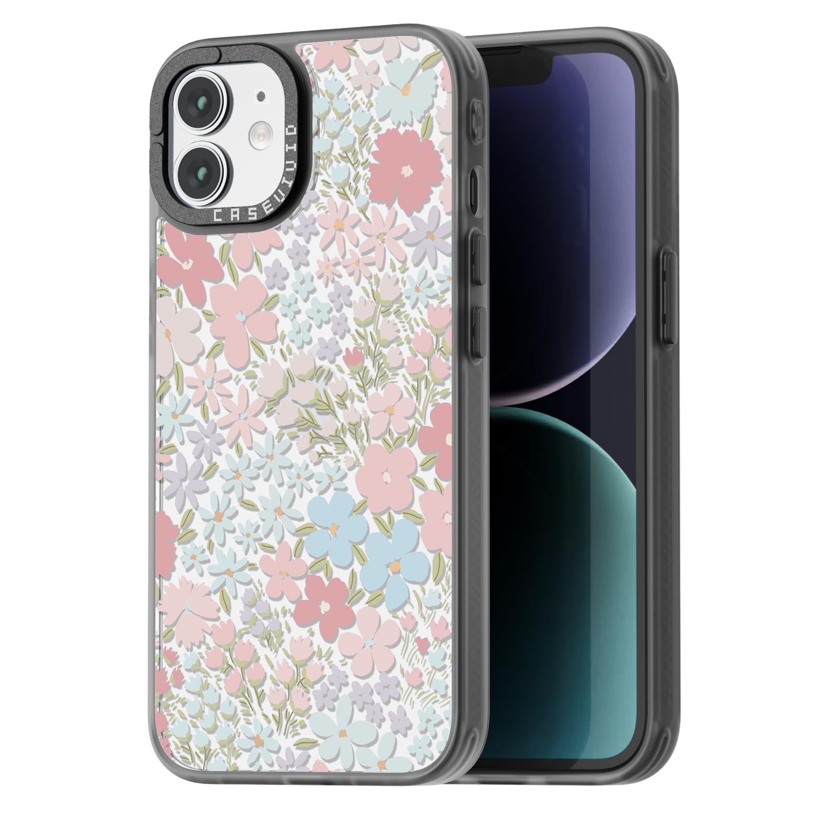 Coque iPhone 11 antichoc et durable imprimée fleur rose - 8