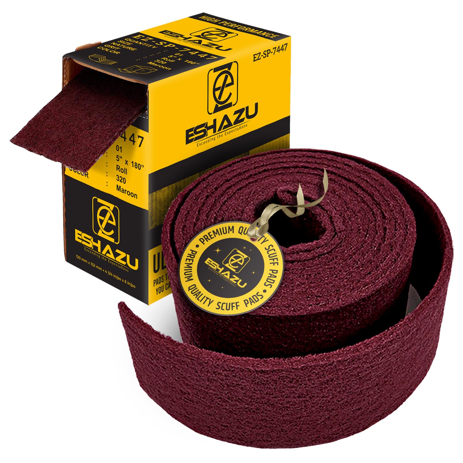 Maroon Scuff Pads - 320 Grit - 30 Count -1 Maroon Scuff Pads - 320 Grit - 30 Count -1