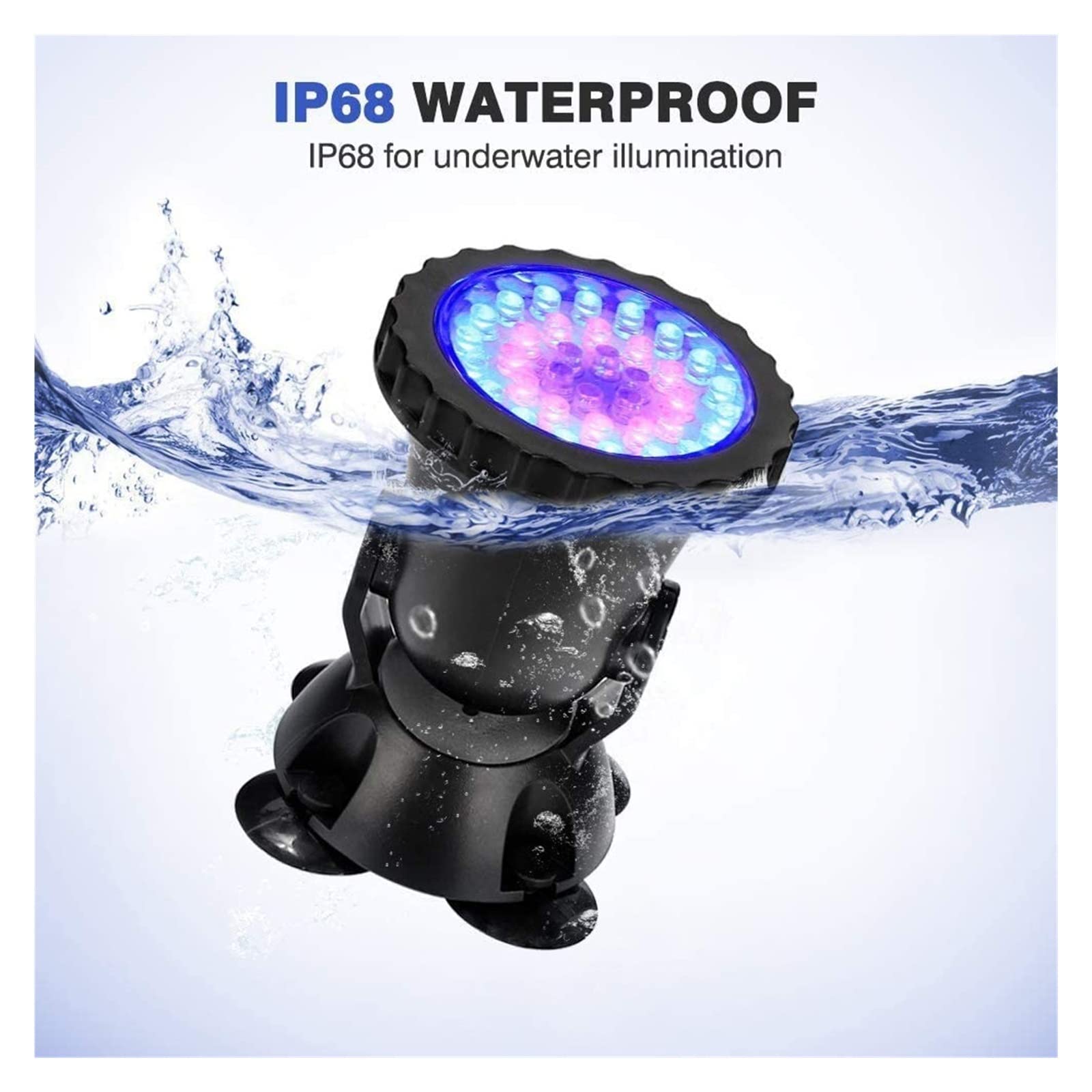 RGB podwodne światła LED Bluetooth pilot APP sterowanie oświetlenie basenowe na zewnątrz wodoodporny ogród krajobraz fontanna dekoracja akwarium Niskie ZużYcie Energii(6Lamp 1Controller)