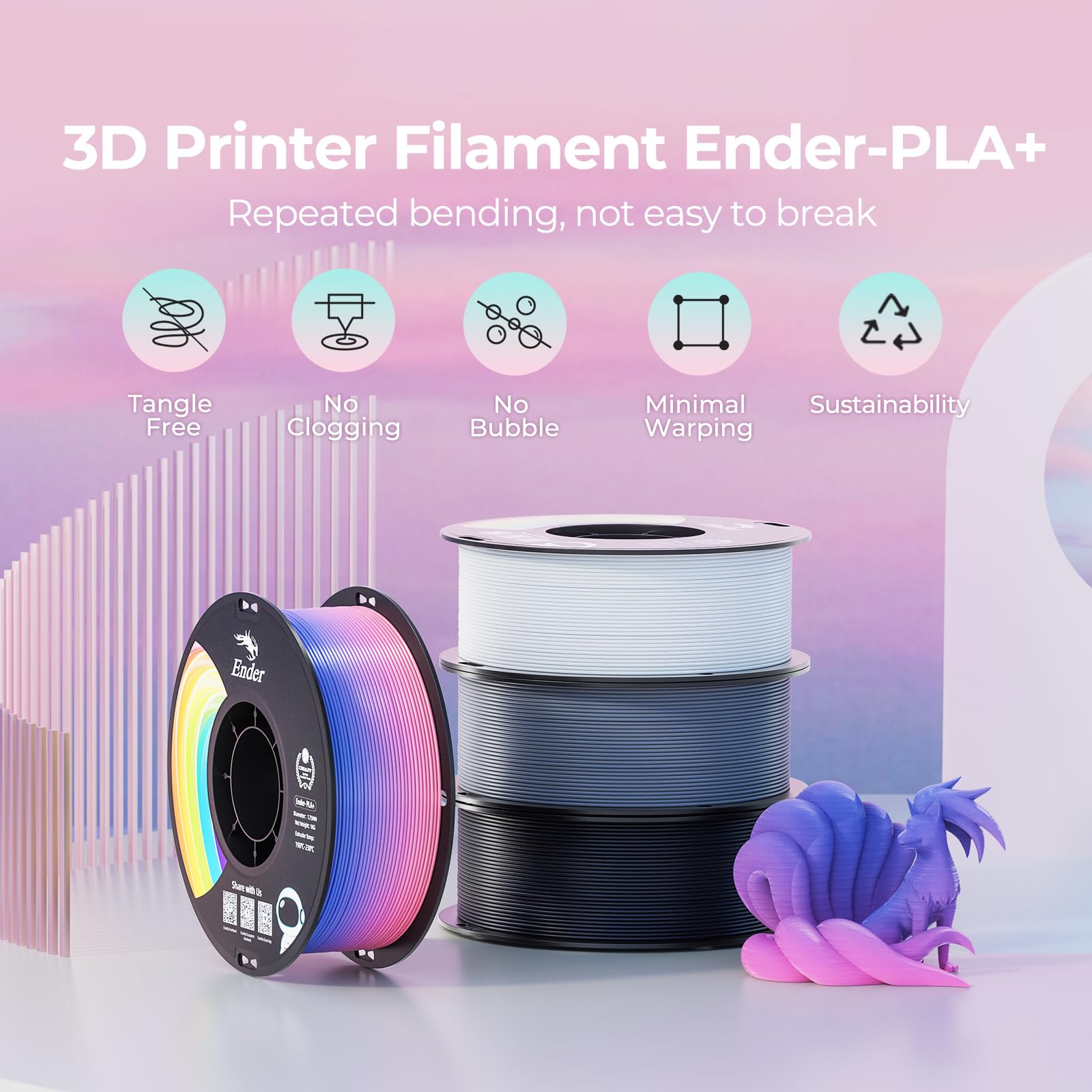 Creality Farbverlauf PLA Filament 1 4 kg – Bild 2