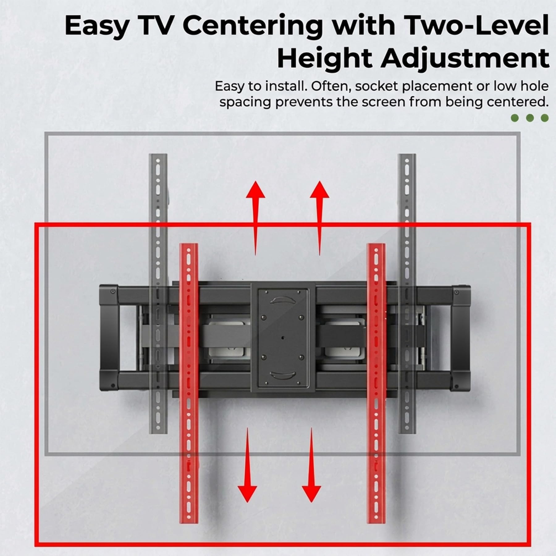 TV Wandhalterung Schwenkbar für 55-100 Zoll Fernseher, Neigbar Ausfahren Wandhalterung für Flach & Curved Fernseher von bis zu 80 kg, max. VESA 800x600mm DY999 | Vollbewegliche Universal TV Halterung mit Auszug, schwenkbar & neigbar, Flach & Curved Fernse