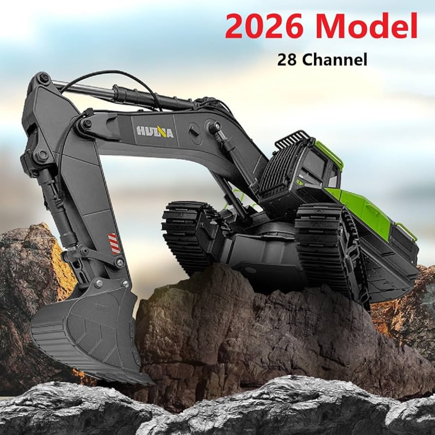 Amazon.co.jp: 大人用RCショベル Huina 1593 完全機能 1:14 おもちゃ