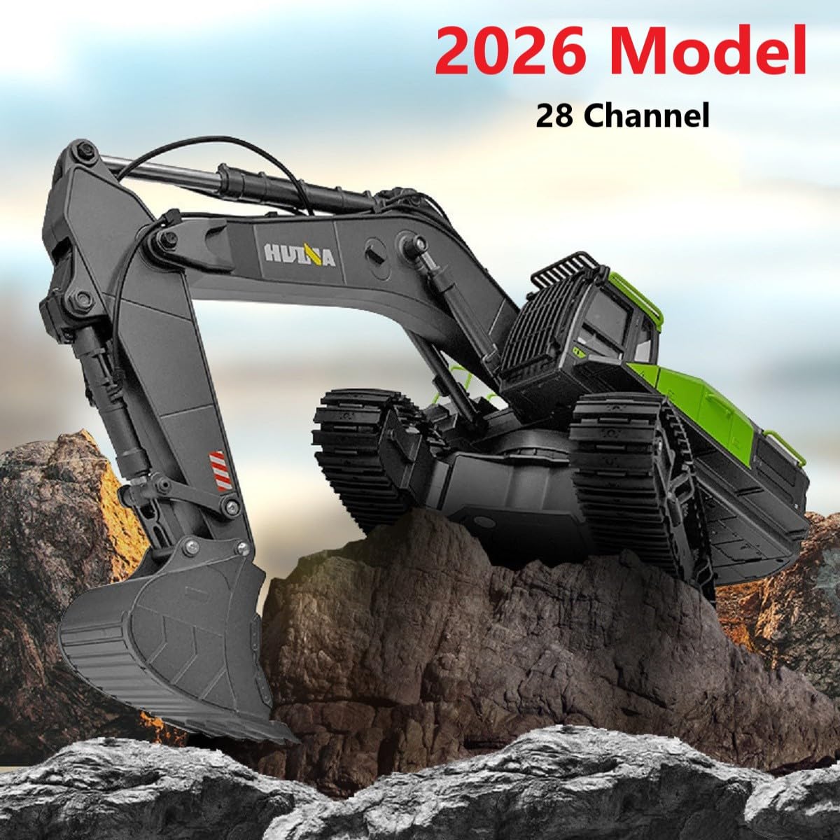 HUINA 1593　超合金 ショベルカー　1593 Amazon.com: RC Excavator for Adults Huina 1593 Fully